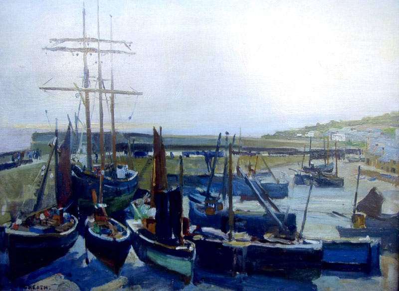 093. Fishing boats in Mousehole harbour 4